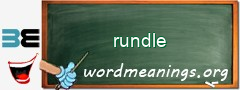 WordMeaning blackboard for rundle